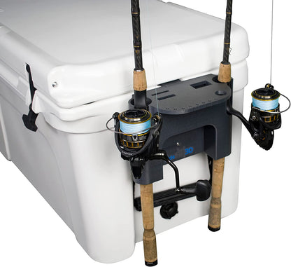 Fishing Rod Holder Compatible with YETI Tundra and Tundra Haul Coolers (Gunmetal Gray)